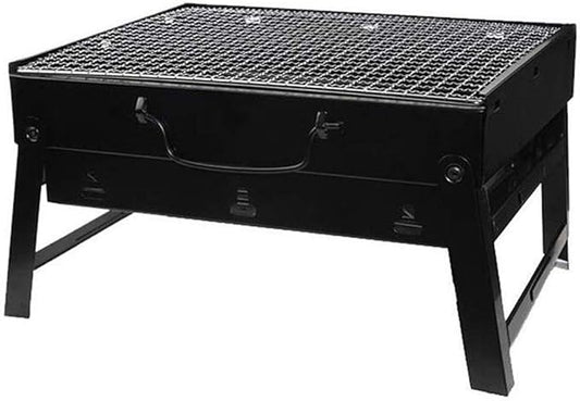 Portable Charcoal Grill for Camping BBQ, Stainless Steel Outdoor Barbecue Grill, 35x27cm Family Picnic Camping Grill, BBQ Grill for Garden Travel,A-1