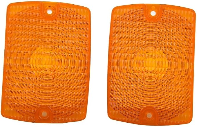 Front Grill Indicator Lights Smoked Amber for Jeep for wrangler YJ 1987-1995 Corner Lamp Replacement