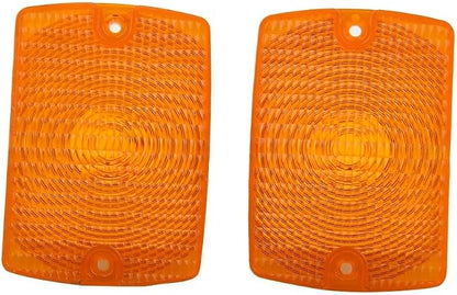 Front Grill Indicator Lights Smoked Amber for Jeep for wrangler YJ 1987-1995 Corner Lamp Replacement