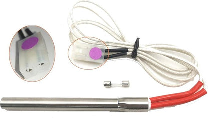 Firsgrill 1-Pack Hot Rod Igniter Kit Replacement for Traeger, Pit Boss, Camp Chef Wood Pellet Grills with 200W 110/120V Ignitor
