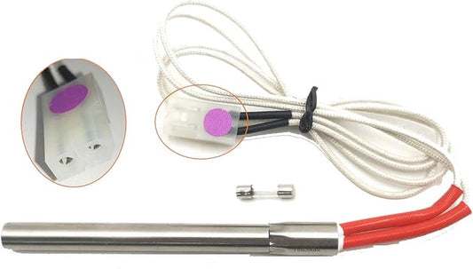 Firsgrill 1-Pack Hot Rod Igniter Kit Replacement for Traeger, Pit Boss, Camp Chef Wood Pellet Grills with 200W 110/120V Ignitor