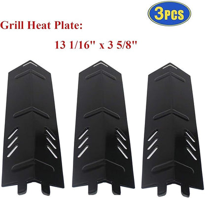 BBQ-Element Grill Heat Plate Replacement Parts for Backyard Grill BY13-101-001-11, BY14-101-001-01, BY16-101-002-05, GBC1429W, Porcelain Steel Heat Tent Burner Cover for Uniflame GBC1329W.