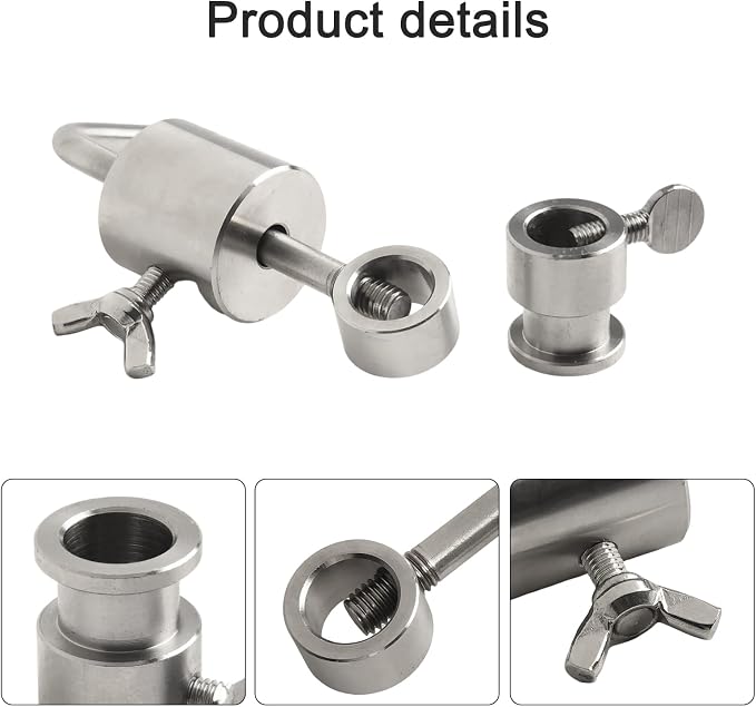 Stainless Steel Grill Rotisserie Spit Balance Kit, Grill Spit Rod Counter Balance For Rotisserie Accessories Balancing Tool BBQ Oven Balance Skewer Rotisserie Rod Limiter