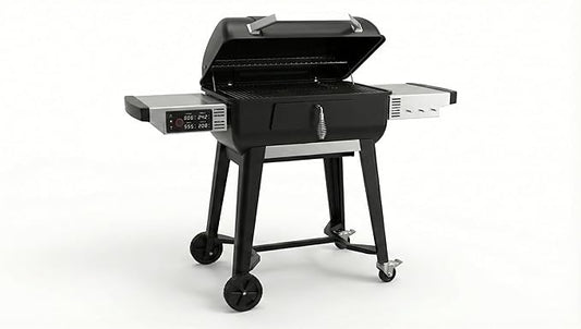 LifeSmart WiFi Controlled Smart-Temp Grill: Automatic Electric Ignition Charcoal BBQ with App-Enabled Precision Temperature Control & 800°F Searing Mode - 750 sq. in. Cooking Surface