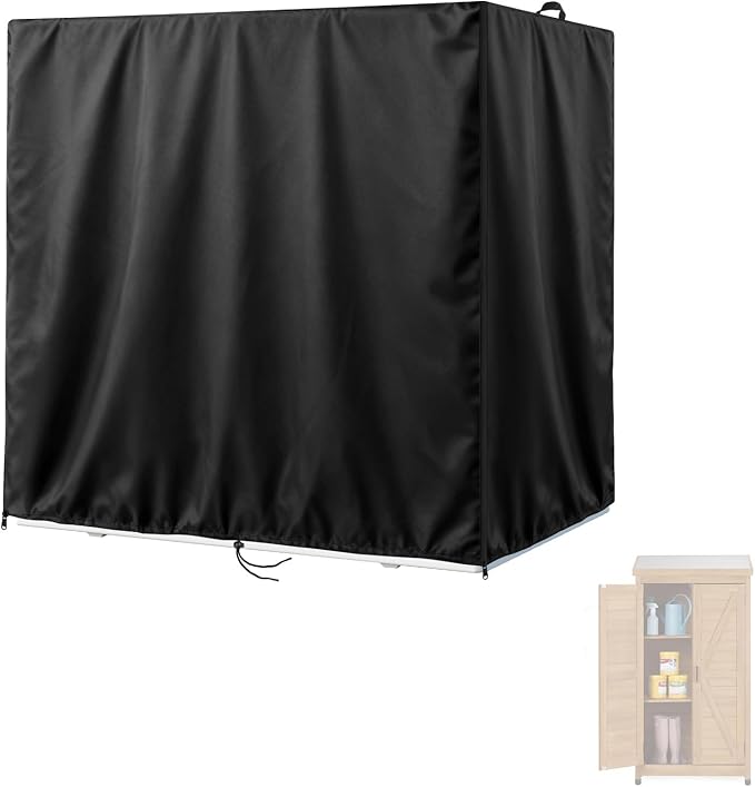 Kasla Outdoor Storage Cabinet Cover, 30"L×18"W×58"H | Heavy-Duty and Waterproof, Fits Storage Shelf, Storage Shed, Deck Box for Kitchen Patio Garden Organization and Storage