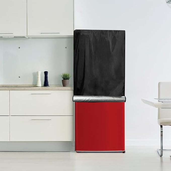 Bitubi Upright Freezers Cover,Outdoor Refrigerator Cover,– Waterproof, Dustproof, Sun-Proof, 30"W x 33"D x 62"H. Suitable for most 7.6-10.1 Cubic Compact Mini Freezer on market (Black)