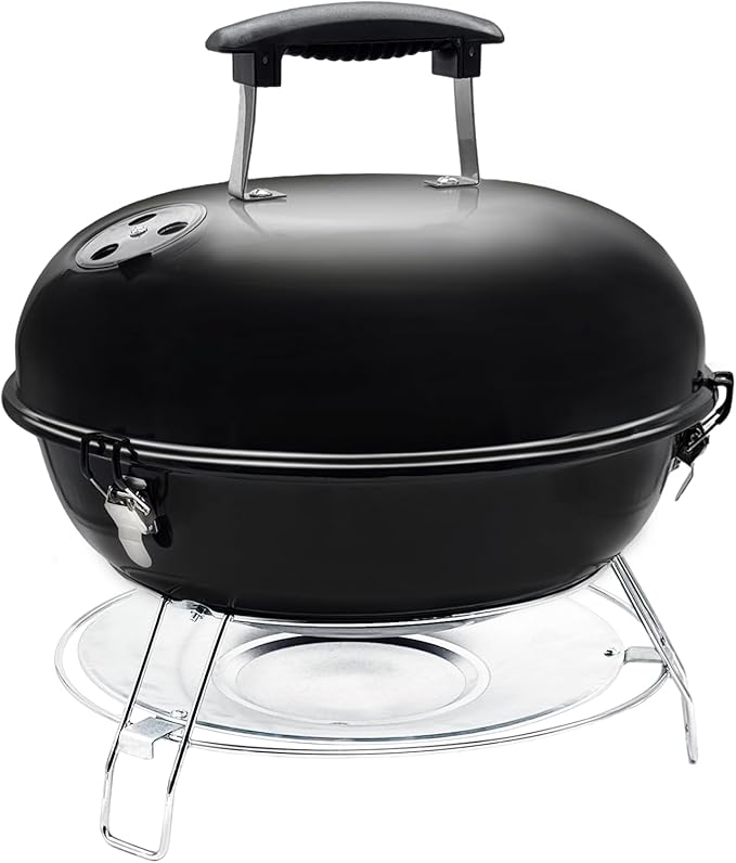 Portable Charcoal Grill with Removable Legs (14 Inch)