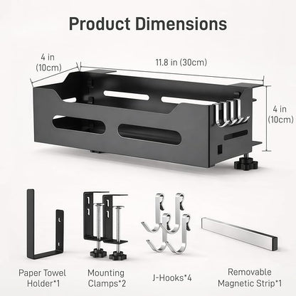Blackstone Caddy, Griddle Caddy for Blackstone 22/28/36 Inch Griddles, Space Saving Grill Storage Organizer with Paper Towel Holder & Magnetic Tool Holder