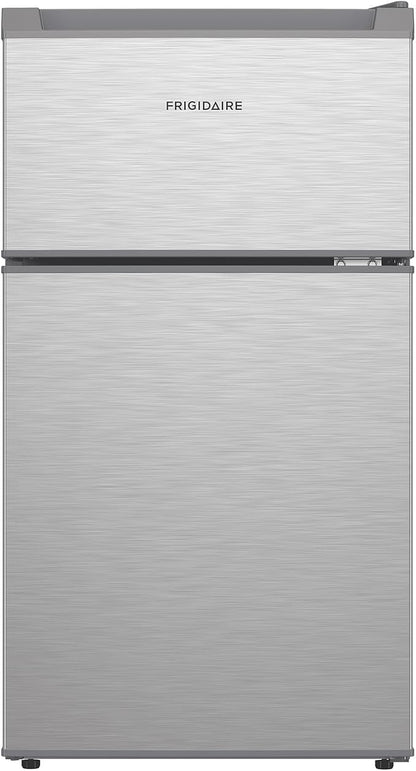 3.1 cu. ft. 2-Door Retro Mini Refrigerator in Stainless Steel