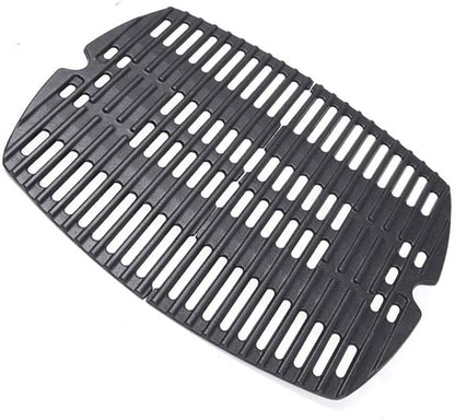 Uniflasy 7644 Cast Iron Cooking Grates for Weber Q100, Q1000, Q120, Q1200, Q1400, 516001, 516002, 50060001, 51010001, 51060001, Baby Q Gas Grill, 2 Pack