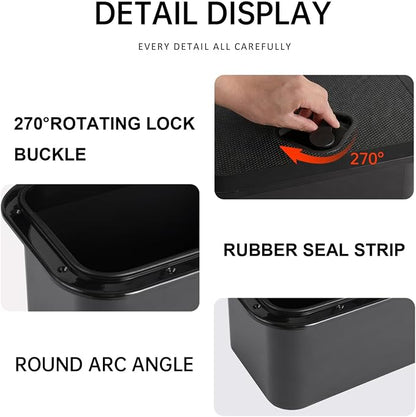 Marine Deck Access Hatch 10.63"×14.76" White/Black Rectangle Boat Hatch & Lid,Boat Deck Hatch Lids