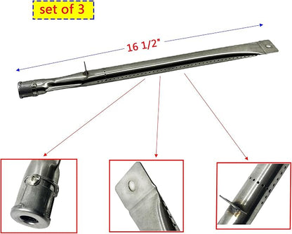 Parts Kit DG118 Replacement for BBQ Grillware GGPL-2100 Gas Grill Burners, Heat Plates, Cooking grids