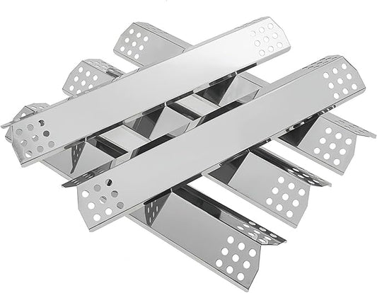 SafBbcue 16" Grill Heat Plate Shield, Burner Cover Replacement for Jenn-Air 720-0709, 720-0336B, Kitchen Aid 720-0745B, Nexgrill 720-0709, Stainless Flame Tamer 5-Pack