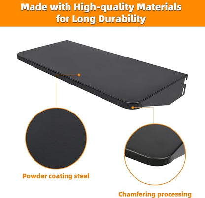 Grill Folding Front Shelf for Traeger - Pro 34 Series, Century 885, Texas Pro Elite 34 Grills, 36.6 x 11.5 Inch, Black…