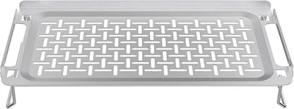 Griddle Warming Rack for Weber Slate 36 30 28 Inch Rust-Resistant Griddle, Stainless Steel Grill Warming Rack for Blackstone 17 22 28 36 Inch Charbroil Camp Chef and Most Flattop Griddle Accessories