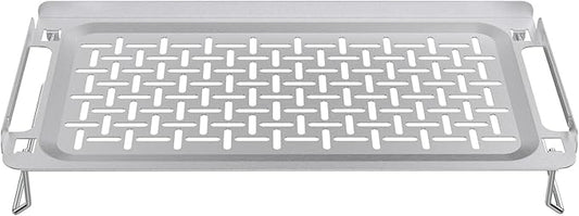 Griddle Warming Rack for Weber Slate 36 30 28 Inch Rust-Resistant Griddle, Stainless Steel Grill Warming Rack for Blackstone 17 22 28 36 Inch Charbroil Camp Chef and Most Flattop Griddle Accessories