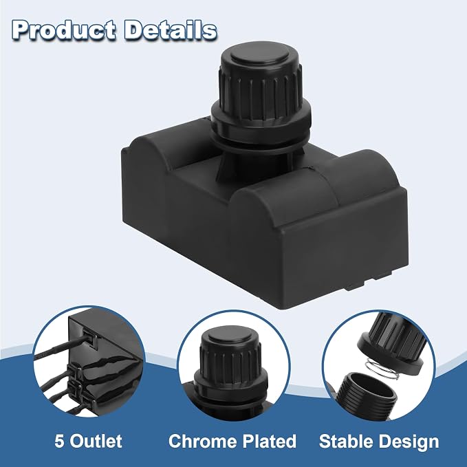 5-Outlets Grill Igniters Replacement Parts for Charbroil G515-0030-W2 DHLG-5A Ignitor Module Push Bottom Kit w/Wires for Charbroil Surefire Ignitior System Most Models