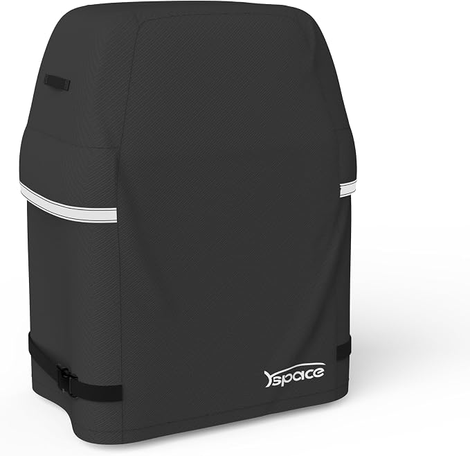 YSPACE 32 Inch Grill Cover Heavy Duty Waterproof BBQ Grill Cover | For Outdoor Grill 2 Burner Gas Grill Cover, Fits Weber Genesis Char-Broil Brinkmann Jenn Air Nexgrill, Black