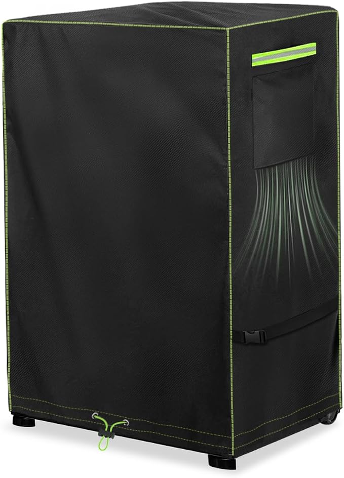 30-Inch Electric Vertical Smoker Cover for Masterbuilt,Outdoor Heavy Duty 600D Waterproof Digital 30-Inch Electric Smoker Cover Model MB20071117,19" W x 17" D x 31" H