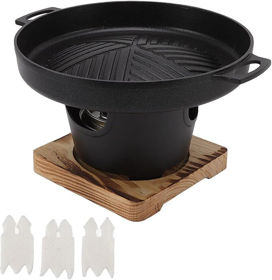 HN Mini Smokeless Japanese Hibachi Grill - Portable, Tabletop, Camping & Picnic Cooking Grill (HN-BBQ18D)