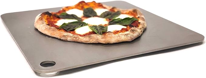 ThermiChef 16x16 Pizza Steel, 3/8" Thick, 27.5 lbs - Cooking Steel for Oven & Grill - Made in USA