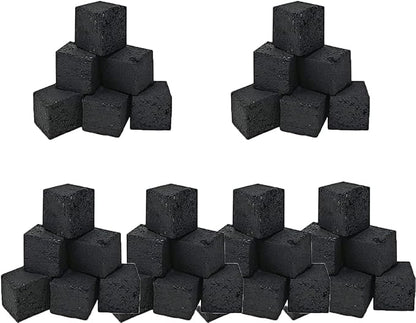 WYNN Premium Hookah Coconut Charcoal-Hexagonal,Crescent,Cube,and Flat Shapes, 1 Kg Pack, Long Lasting, Low Ash-No Headache-No Odor-All Natural (Flat)