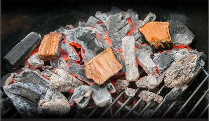 Fire & Flavor Cherry and Apple Wood Chunks for Smoking and Grilling - All-Natural, Long-Lasting with Mildly Sweet Flavors - Large Chunk Wood Chips for Smokers