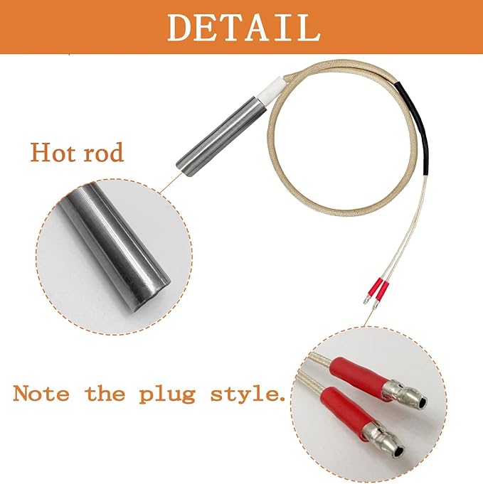 Replacement Igniter for 110V Green Mountain Daniel Boone and Jim Bowie Pellet Grill