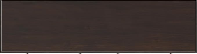SIMPLIHOME Connaught 67" Sideboard Cabinet in Dark Chestnut Brown | Traditional 4-door dining room buffet with 2 drawers and adjustable shelves for organized kitchen or living room storage.