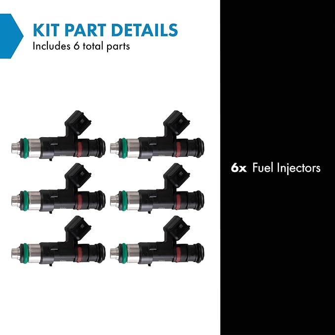 TRQ Fuel Injector Set | For 2008 Buick Enclave 2007-2008 GMC Acadia Saturn Outlook 2008-2010 Vue