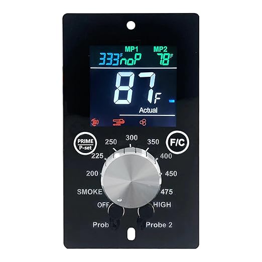 Replacement Digital Controller Board ，Universal Grill and Smoker PID Control Board/Thermostat for Pit Boss/Traeger/Zgrill Pellet Grill Smoker