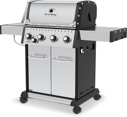 Broil King 875924 Baron S 440 Pro IR, Liquid Propane (LP), Stainless Steel, Black