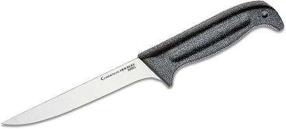 Cold Steel Commercial Series 6" Flexible German 4116 Stainless Steel Fixed Blade Narrow Straight Back Game & Fish Processing Cutting Boning Knife with Ergonomic Kray-Ex Handle