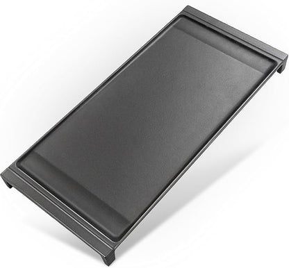 Stove Top Griddle for GE Gas Stove Replacement WB31X24738 Grill Stovetop Cast Iron Pan Flat Plate General Electric Rang Parts Burner Center Griddles Cooktop WB31X24998