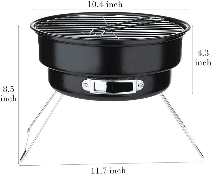 BBQ Grill Outdoor Portable Charcoal Oven Folding Lightweight Barbecue Grill Small Tool for Outdoor Camping Cooking Picnics Hiking Backyard