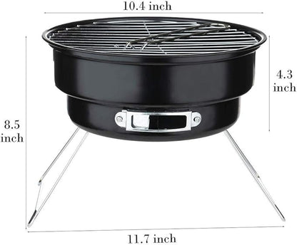 BBQ Grill Outdoor Portable Charcoal Oven Folding Lightweight Barbecue Grill Small Tool for Outdoor Camping Cooking Picnics Hiking Backyard