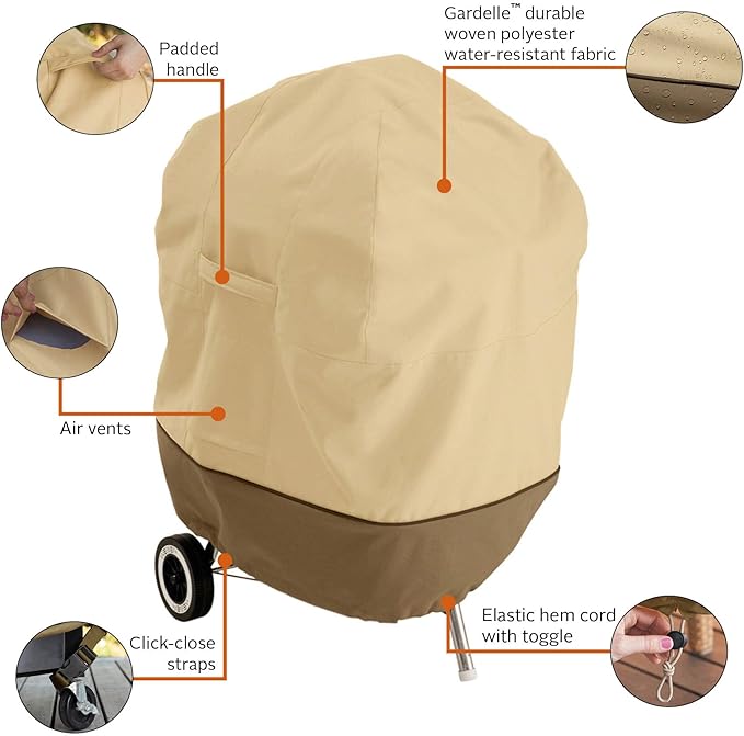 Classic Accessories Veranda Water-Resistant 30 Inch Kettle BBQ Grill Cover