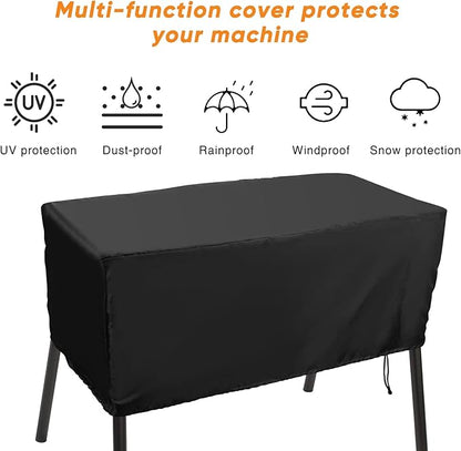 Luxiv Heavy-Duty Patio Cover for Camp Chef 3 Burner Stove, Waterproof Cover (Black, 43x16x16)