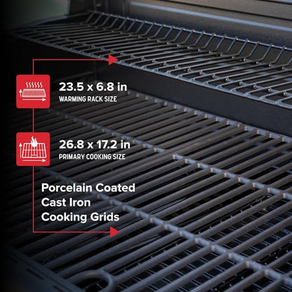 Nexgrill 4-Burner Propane Gas Grill with 2-In-1 Charcoal Tray & Side Burner, Stainless Steel Frame, 626 SQ In Total Cooking Space, 60,000 BTUs, BBQ Grill Perfect for Outdoor Gatherings - 720-1141