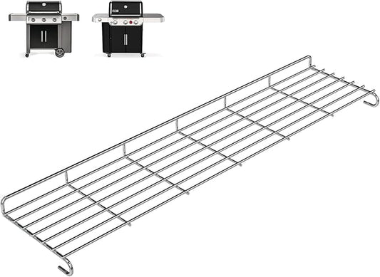 DELSbbq Warming Rack for Weber Genesis II 300 Gas Grills Genesis II E-310/315/330/335, Genesis II S-310/335, Replacement for Weber 66044 Grill Warming Rack, Stainless Steel