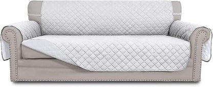 Easy-Going Reversible Couch Cover, 4 Seater Sofa, White/White | XX-Large Sofa, Washable Slipcover For Dogs, Water Resistant Mat, Living Room, Non-Slip Sofa Cover, Pet Friendly