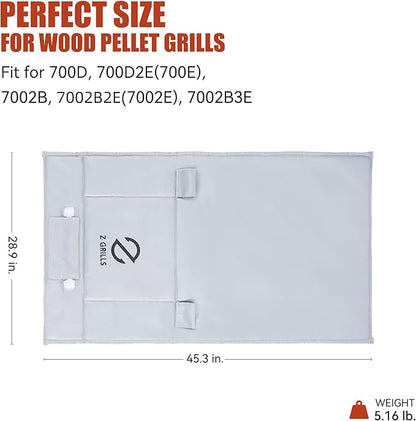Z GRILLS Thermal Insulation Blanket Fire-Resistant 3-Layer Construction for Enhanced Temperature Preservation, Pellet Savings, Snow Resistance and Waterproof - Ideal for Outdoor Grilling