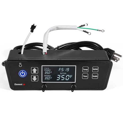 Control Board Replacement Part for PitBoss 2Series Electric Vertical Smoker | Digital LCD Display Thermostat Controller Replacement 80028, Compatible with Pit Boss Electric Vertical Smoker PBV2D1