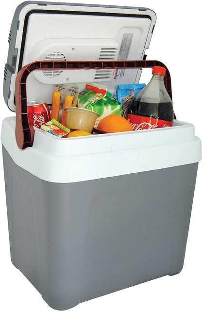 Koolatron 12V Iceless Cooler & Warmer – Portable 26 qt Electric Cooler/Nevera Portátil Eléctrica for Car Truck Camper Boat Hard Sided Mini Fridge for Camping Picnic Travel Lunch Food Drinks Office