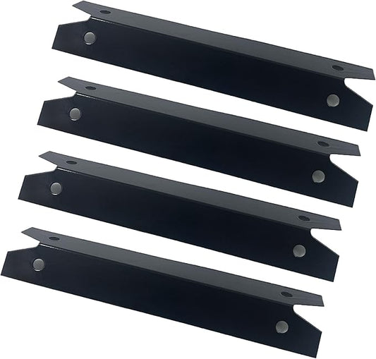 Parts DP143 (4-Pack) Porcelain Steel Heat Shield/Heat Plates 16 3/4" x 3 7/8" Replacement for Brinkmann, Charmglow, Gas Grill Models