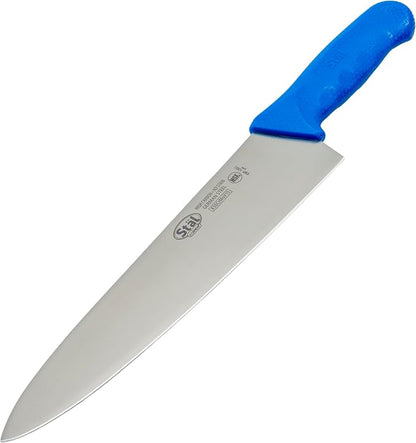 Winco 10" Blue Chef's Commercial-Grade Knife | Razor sharp, Restaurant service, Great for Meat Prep, Vegetable Prep, Bread Service and Kitchen Prep