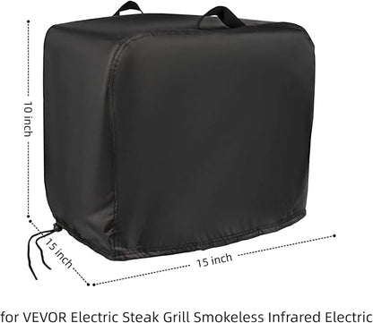 15 Inch Pizza Oven Cover for VEVOR Electric Steak Grill,Oven Accessory | 15x15x16,Waterproof Dustproof Heavy Duty Oxford Fabric,for VEVOR Infrared Smokeless Infrared Electric Steak Broiler
