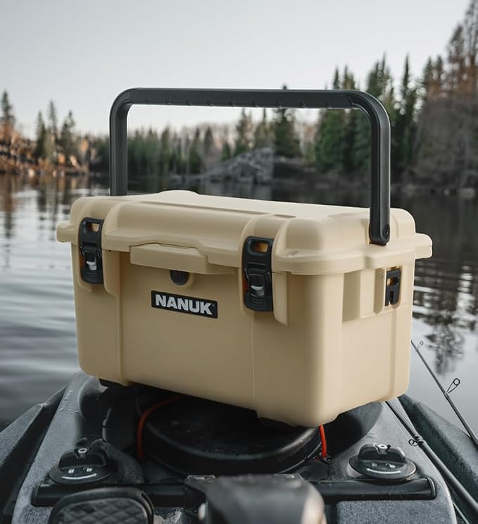 NANUK Trail 35 – 38.8 L (10.2-Gallon) Waterproof Gear Case – Modular Cargo Case for Camping, Fishing, Hunting & Outdoor Storage – Dustproof and Impact Resistant (22.0” x 15.9” x 11.6”) – Orange