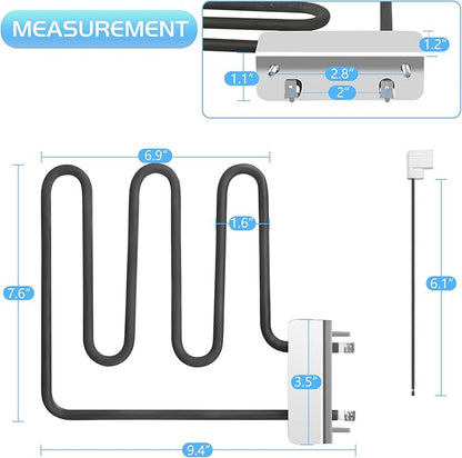 800W Heating Element for Masterbuilt Electric Smoker Replacement Part 30" Digital Grill 9907120011 20071117 MB20071117 MB20073519