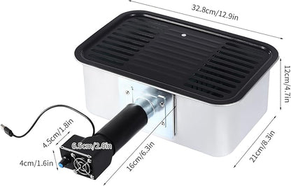 Portable Charcoal Grill, Outdoor BBQ Grill Mini Camping Stoves with Carrying Bag, USB Power Supply Barbecue Grill Small Charcoal Grill for Camping Backyard Cooking, 12.9 * 8.3 * 4.7In 烧烤炉 烧烤架